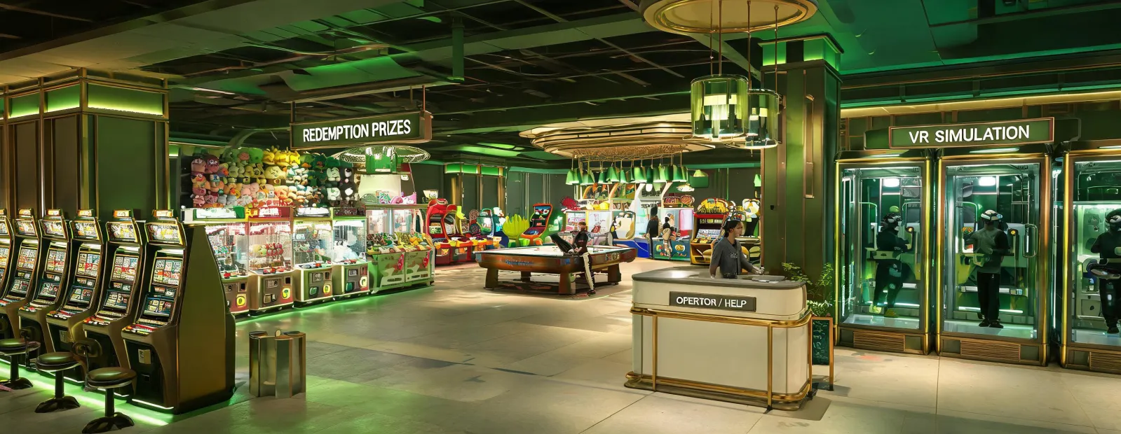 Konami entertainment facility showcase